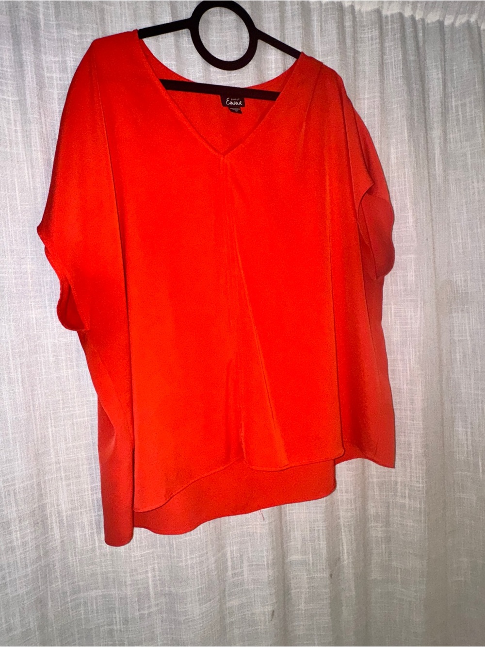 Emma & Sam Coral V-Neck Women's Top